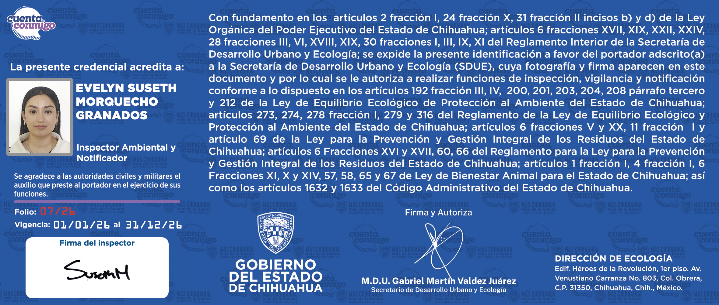 EVELIN SUSETH MORQUECHO GRANADOS