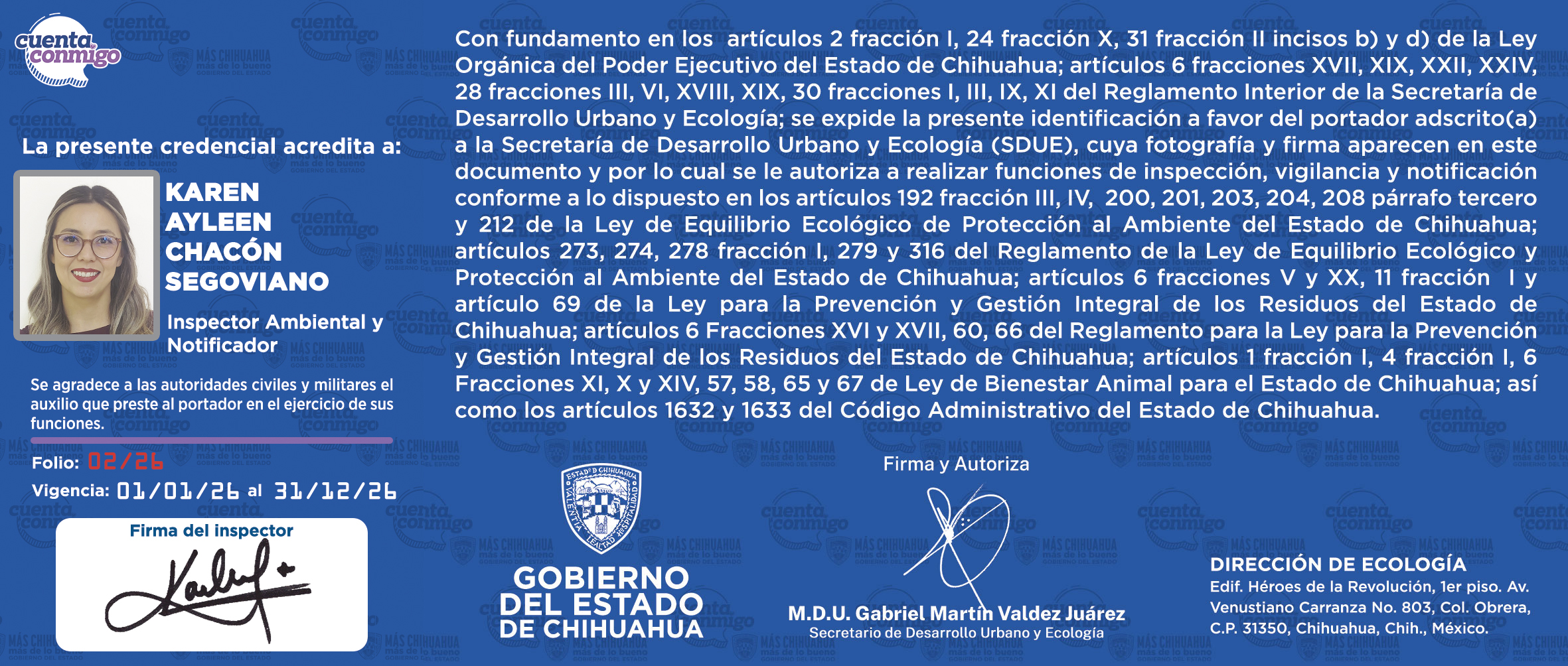 KAREN AYLEEN CHACÓN SEGOVIANO