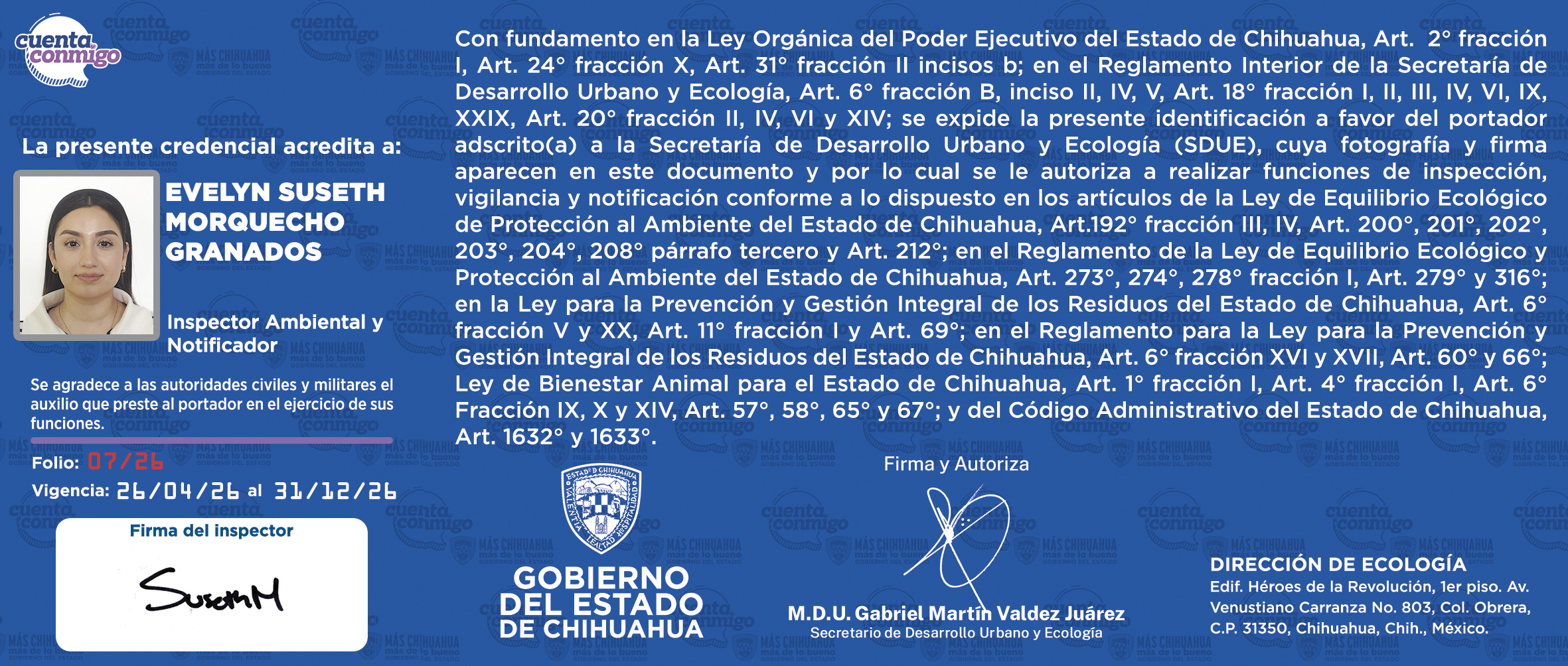 EVELIN SUSETH MORQUECHO GRANADOS