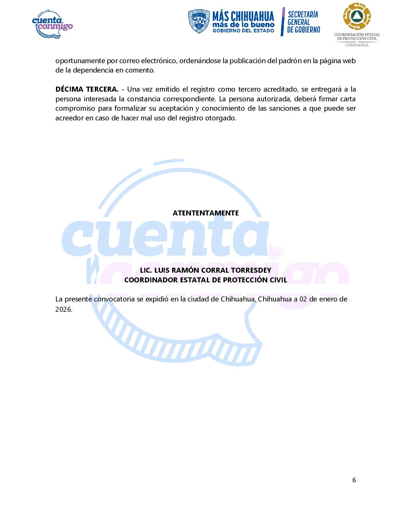 convocatoria 2026 hoja 6