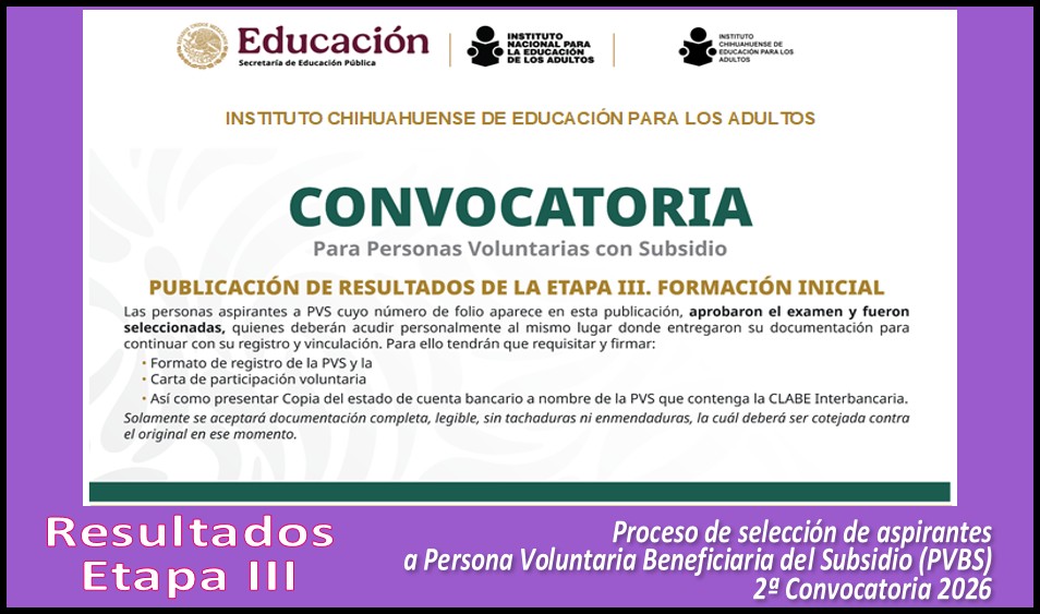 Resultados etapa III