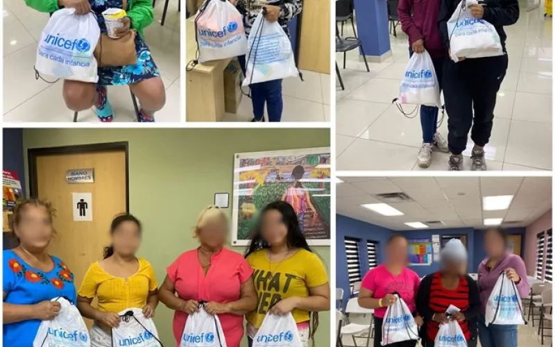C0102. Dispersión de kits de higiene donados por el Fondo de Naciones Unidas para la Infancia (UNICEF)