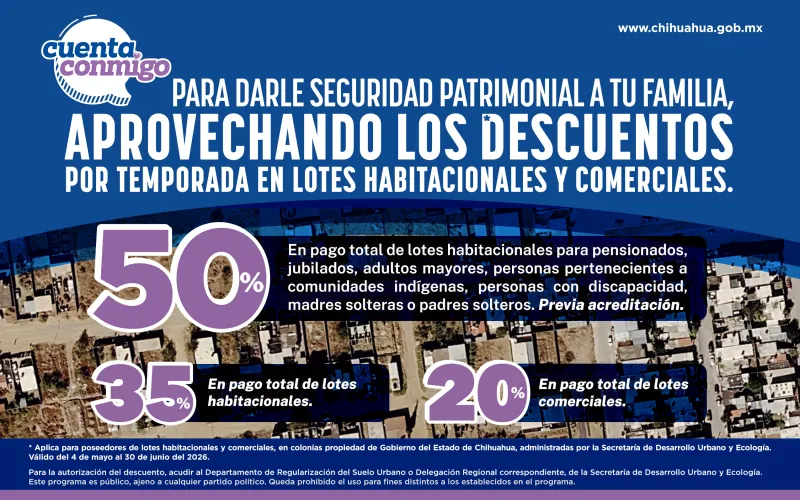 ¡Este verano es una excelente oportunidad para regularizar tu lote aprovechando los descuentos especiales que tenemos para ti!